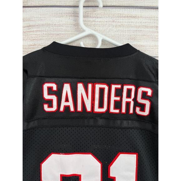 Mitchell & Ness Throwbacks 1990 Deion Sanders Atlanta Falcons Jersey 56 Black - Picture 12 of 12